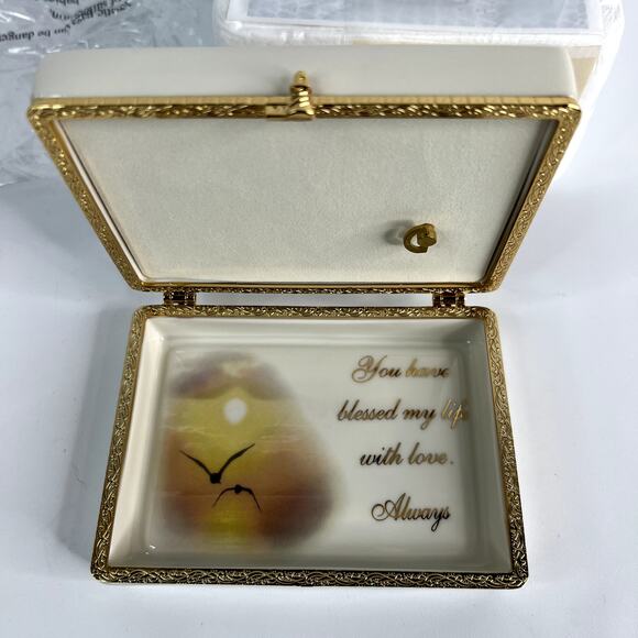 2006 Ardleigh Elliott Cherished Grandson Porcelain Music Box A1078 Mint Limited - Picture 2 of 10